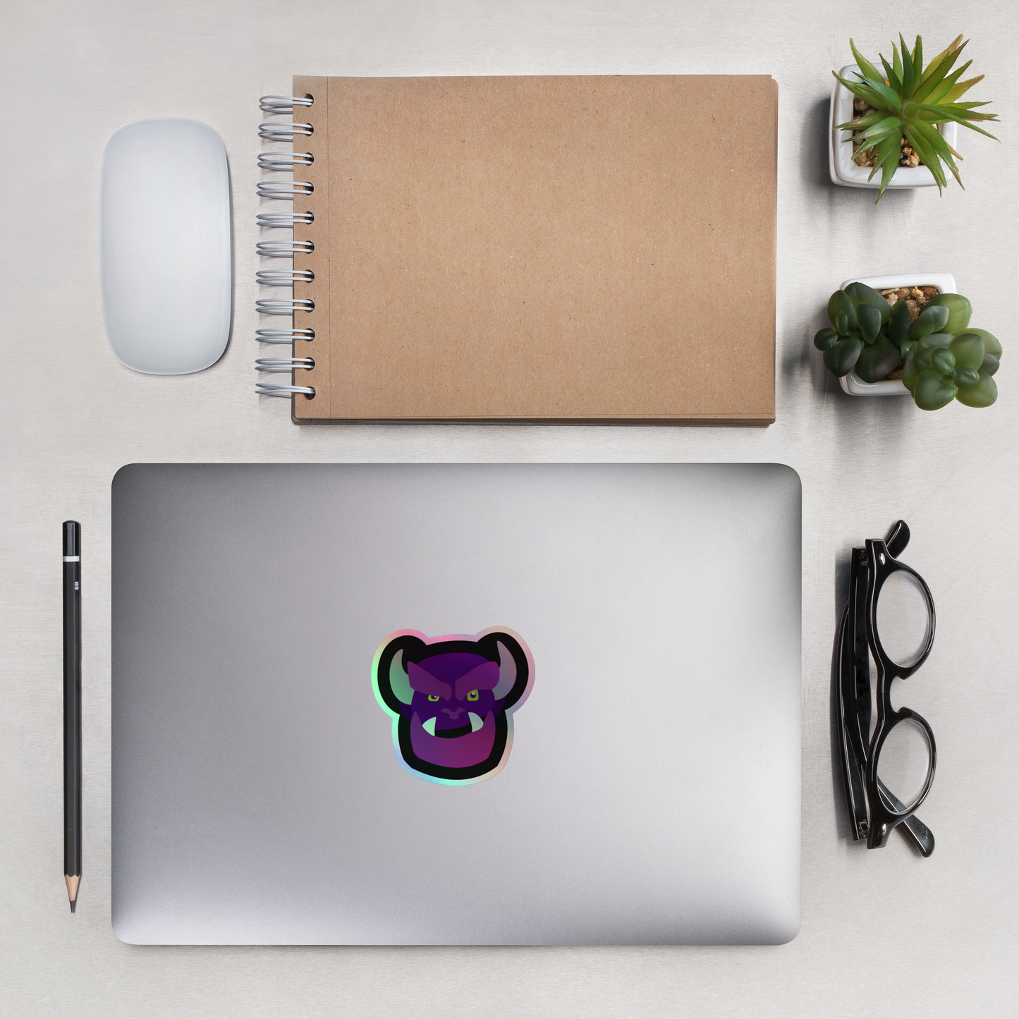 Grunk Logo Holographic Sticker