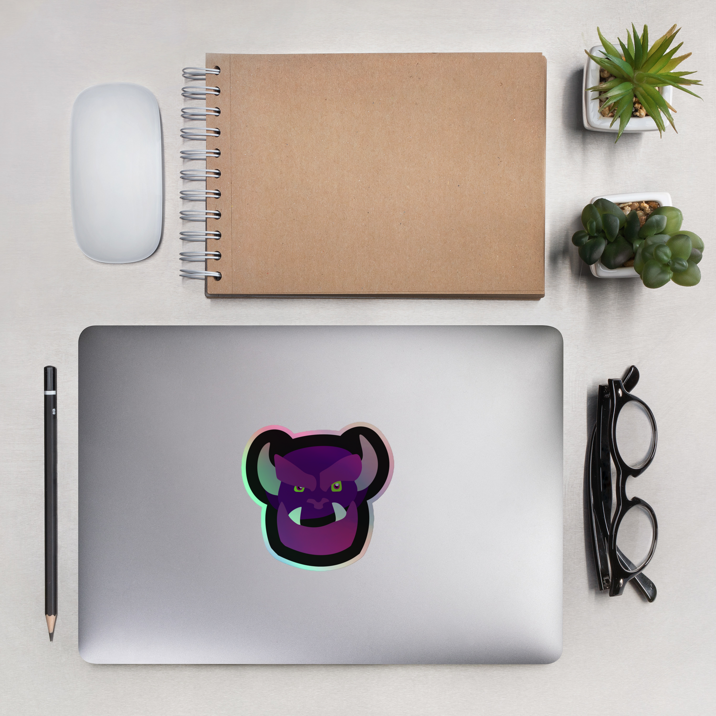 Grunk Logo Holographic Sticker