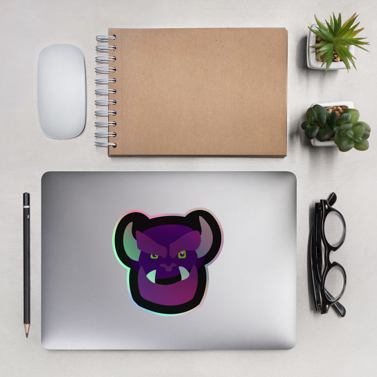 Grunk Logo Holographic Sticker