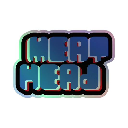 Meat Head Holographic Sticker