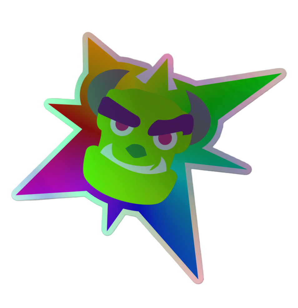 Grunk Logo Holographic stickers