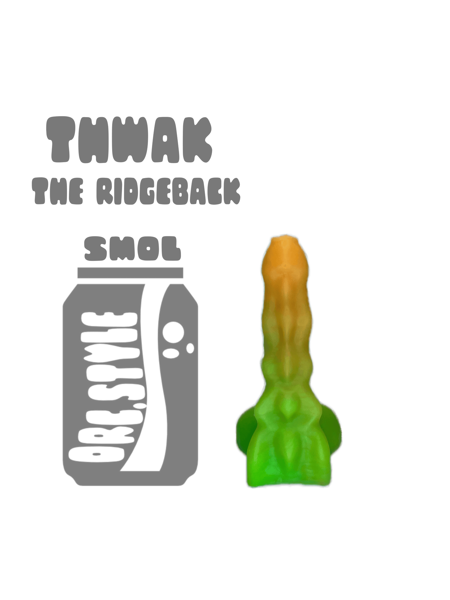 Thwak the Ridgeback - Smol - Tangerine Green -