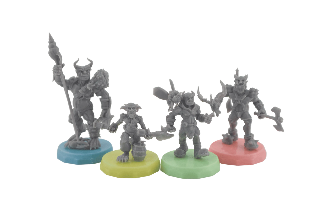 Wave 1 - Tabletop Miniatures - Grunk, Grem, Thwak & Hrar