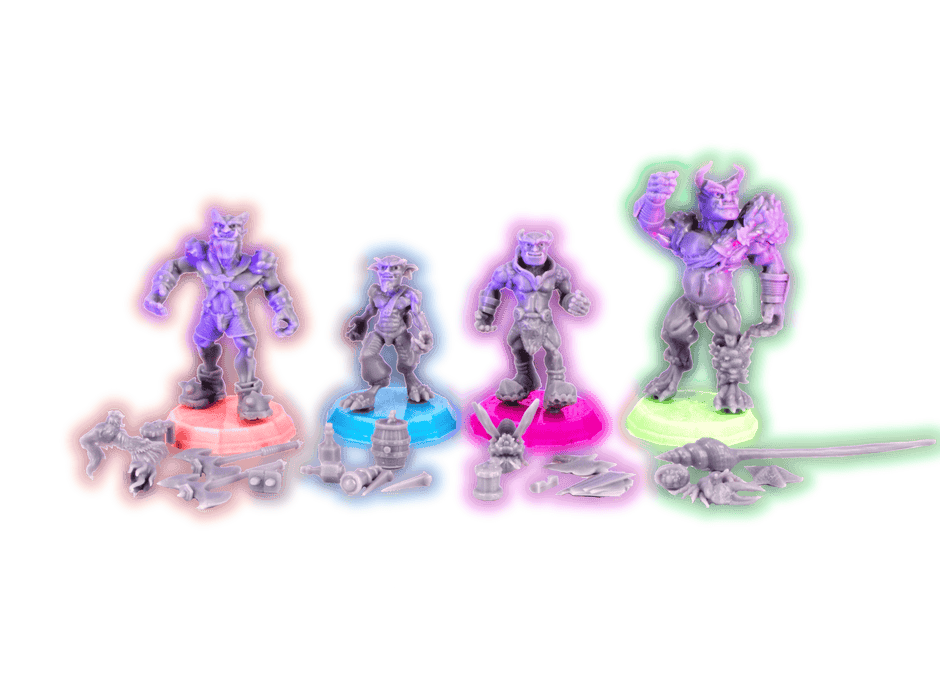 Wave 1 - Tabletop Miniatures - Grunk, Grem, Thwak & Hrar