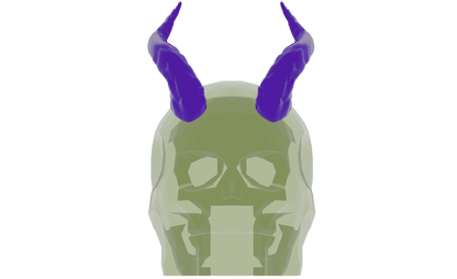 Oatha Magnetic Cosplay Tiefling Horns