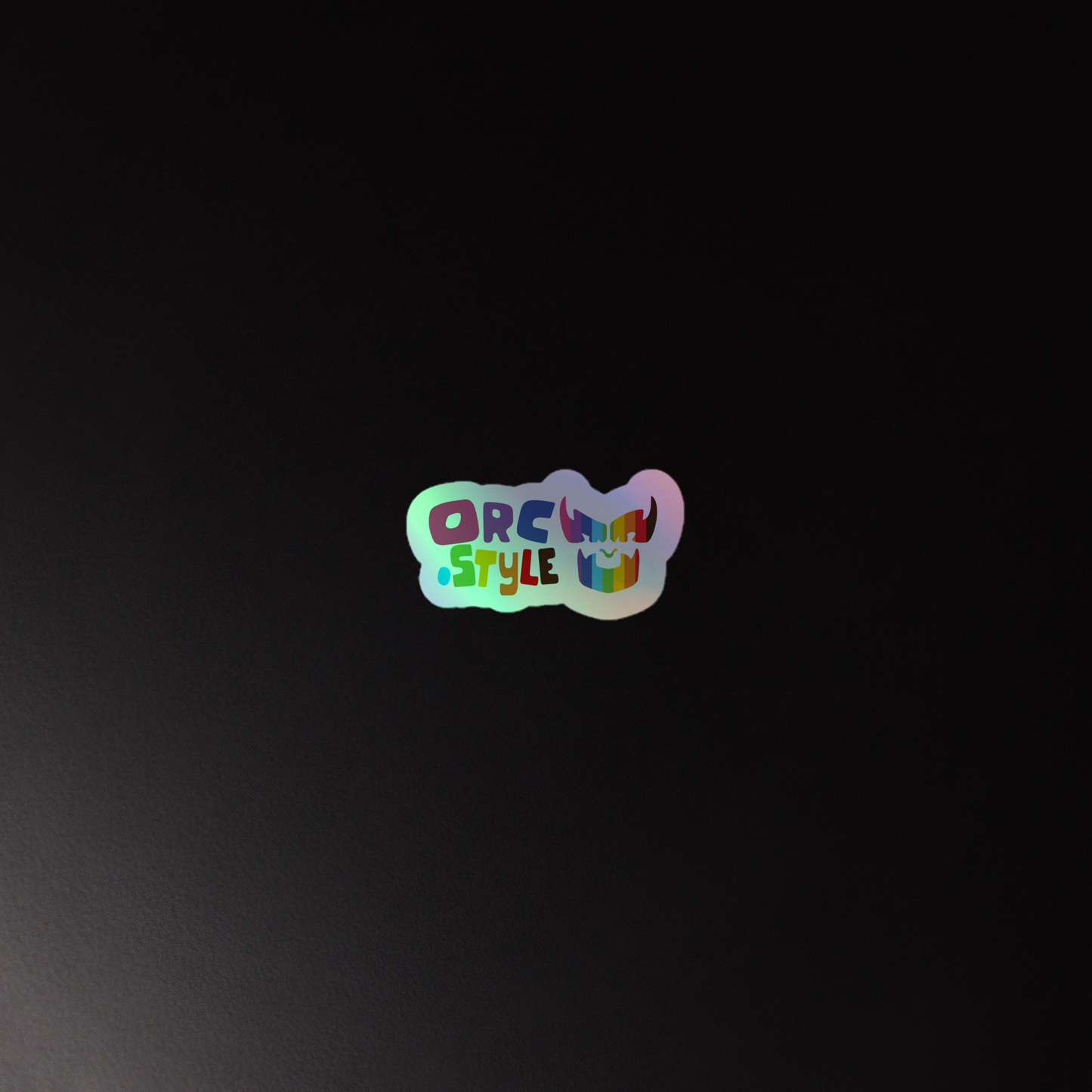 Orc Style Pride Holographic Stickers