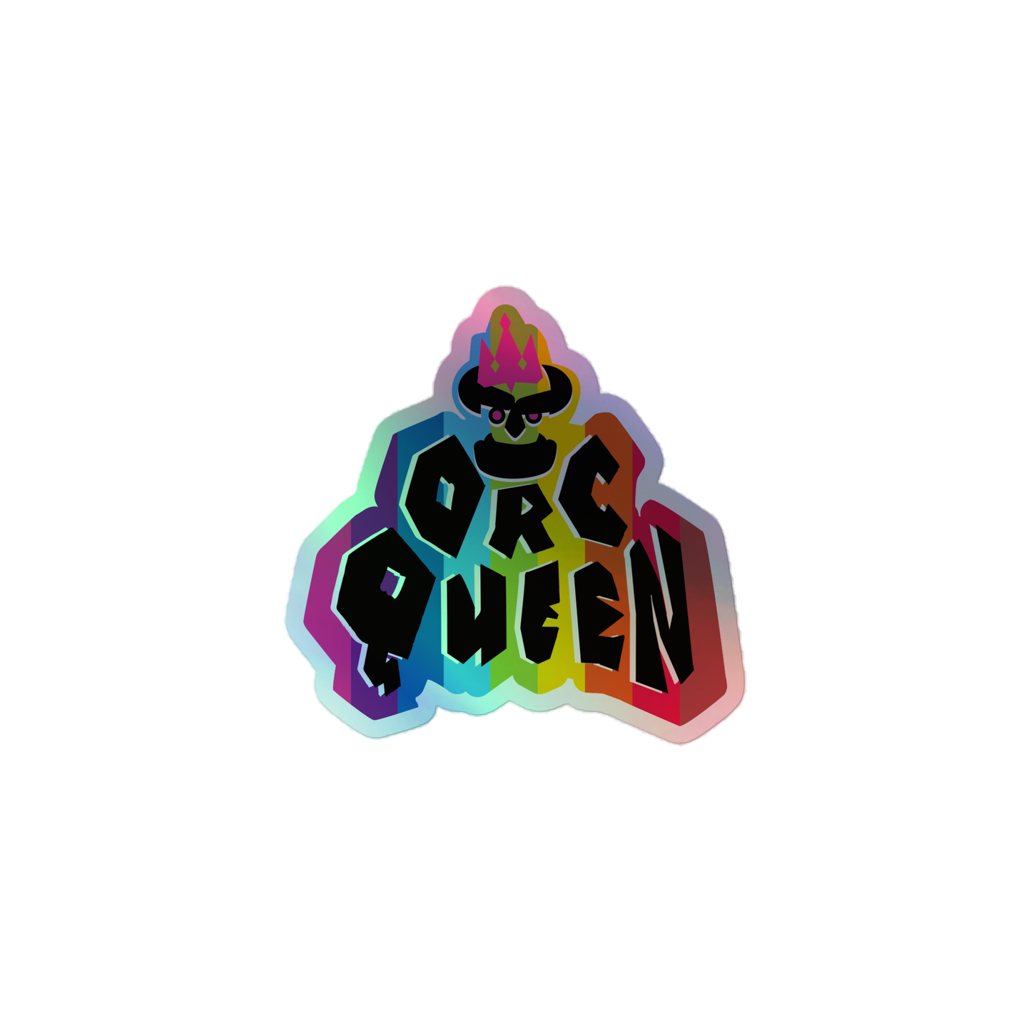 Orc Queen Holographic Sticker