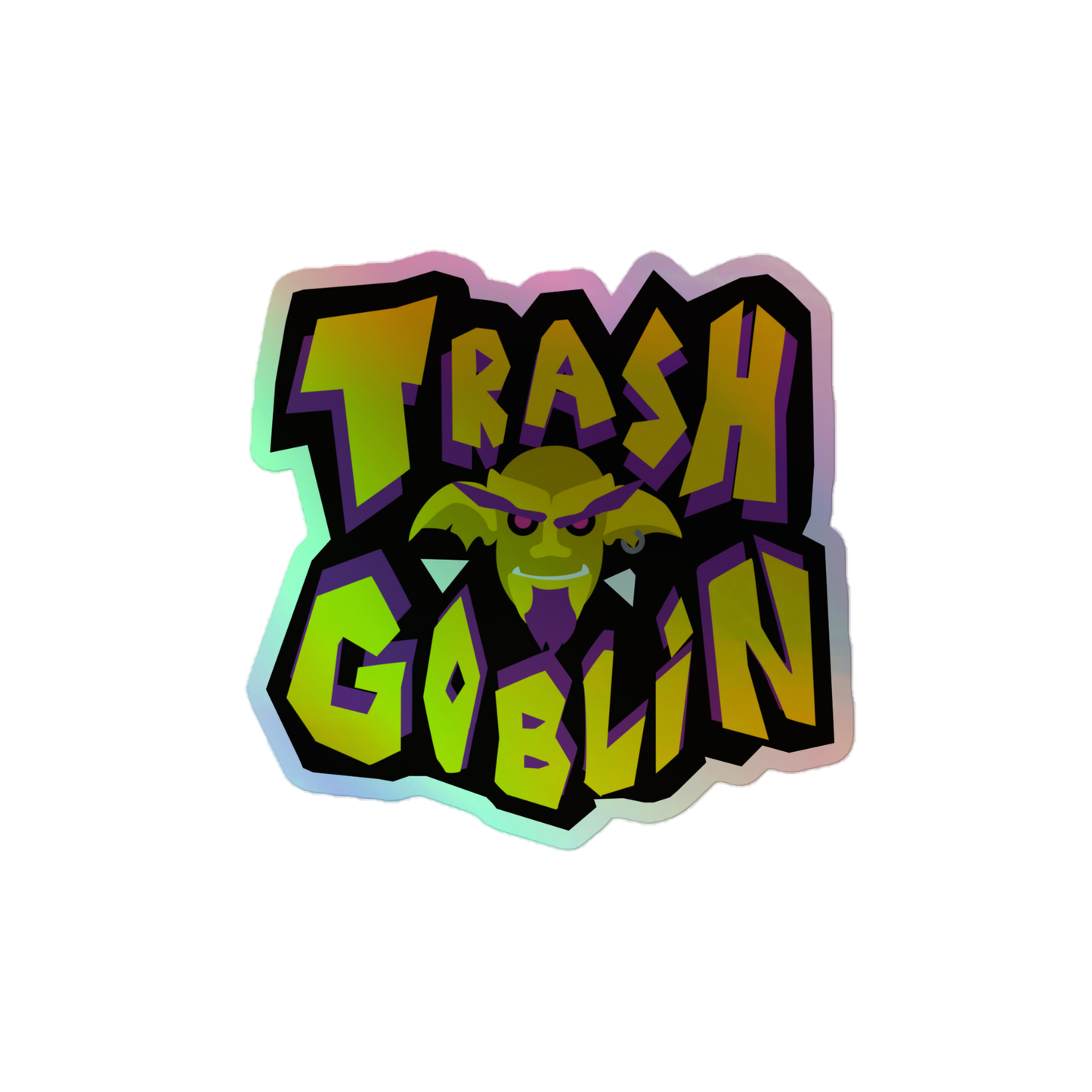 Trash Goblin Holographic Sticker