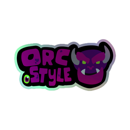 Orc.Style Holographic Sticker