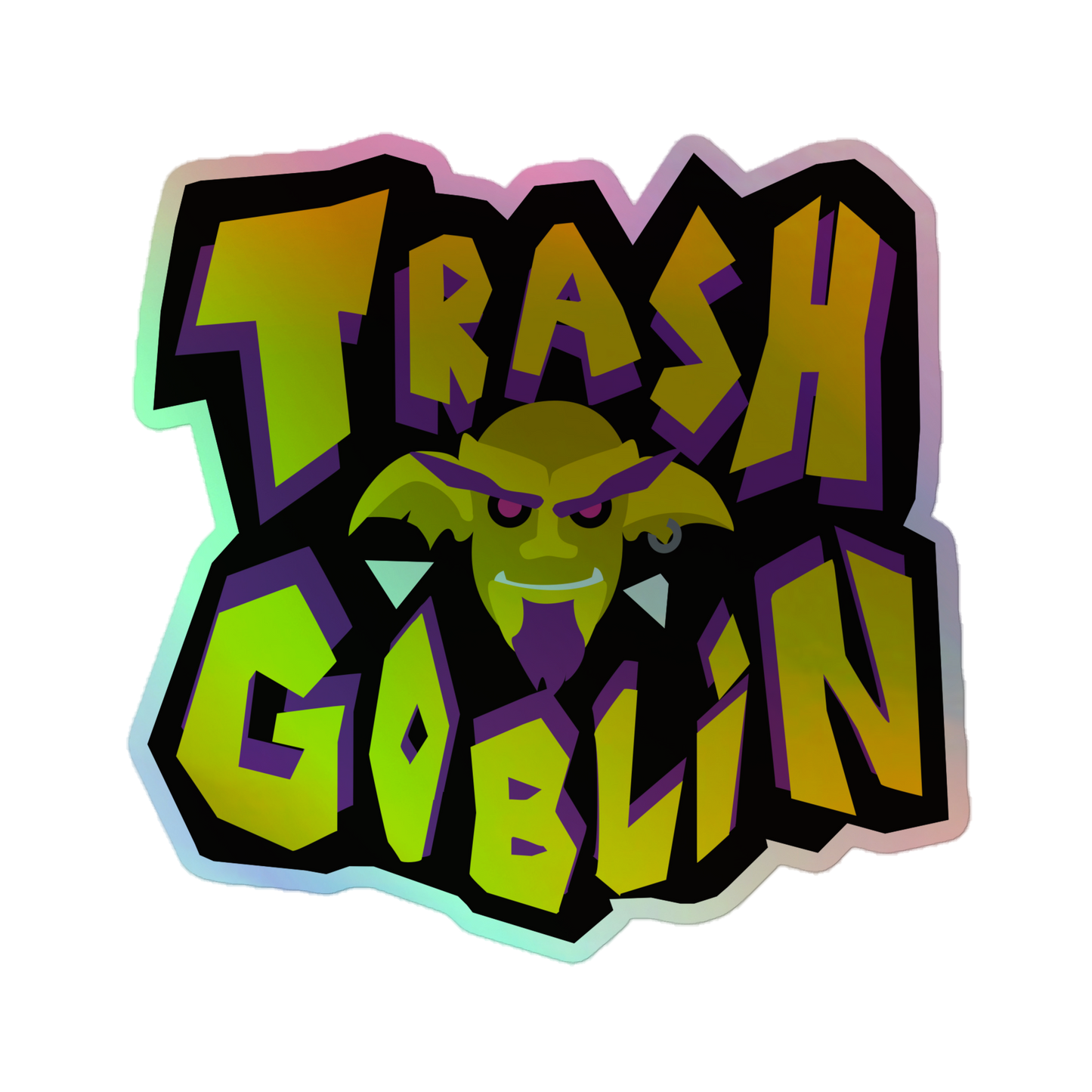 Trash Goblin Holographic Sticker