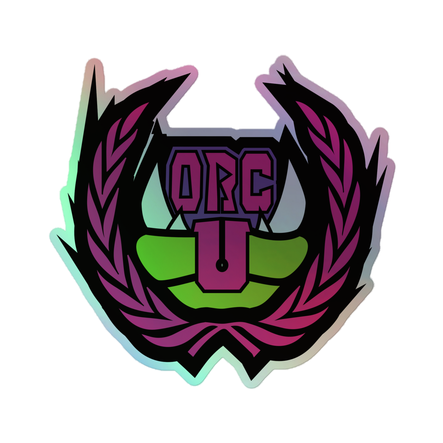 Orc U Holographic Sticker