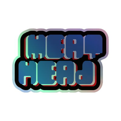 Meat Head Holographic Sticker