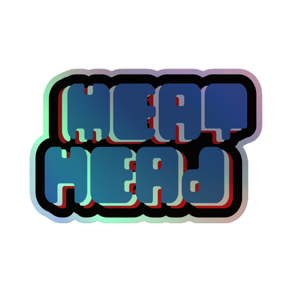 Meat Head Holographic Sticker