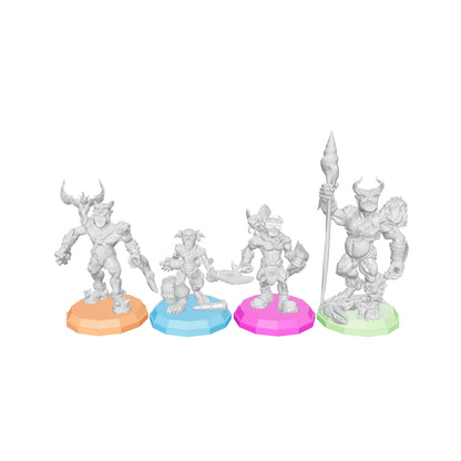 Wave 1 - Tabletop Miniatures - Grunk, Grem, Thwak & Hrar