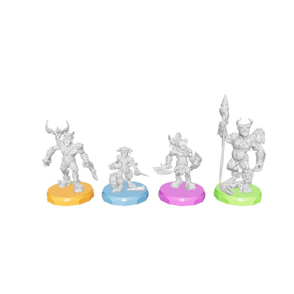 Wave 1 - Tabletop Miniatures - Grunk, Grem, Thwak & Hrar